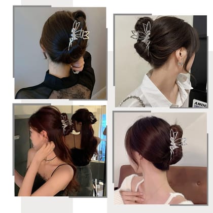 Elegant Fairy Butterfly Metal Hair Claw