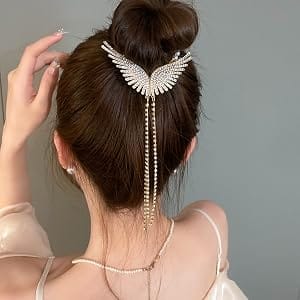 Elegant Angel Wing Hair Claw Clip