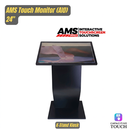 Kiosk Stand Base with 24" Inbulit Android Touch Monitor Stable Floor Standing, Multifuntional Kiosk Base | 24" Inbuilt Android Touch Monitor with Floor Kiosk