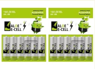 Aloe ECell Pack of 12 AA Batteries | 100% Eco-friendly | 20% Higher Durability | Leak Resistant | Non-Toxic | Suitable for Remotes, Toys, Clocks & Household Devices | Proudly Made in India