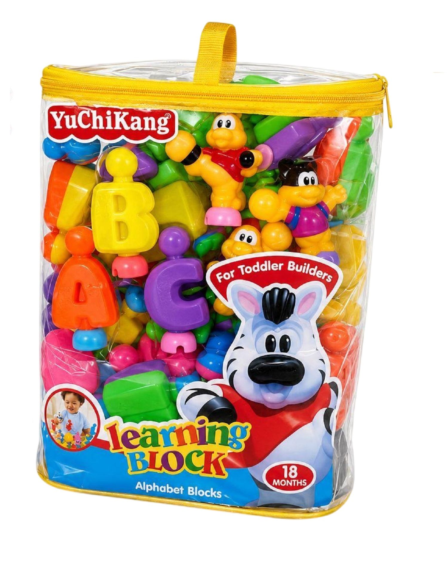 KTRS Enterprise Learning Block Alphabet Blocks | 26 Pieces Educational Building Toy | ABC Letter Learning & Stacking Blocks | Early Learning Toy for Toddlers | Safe & Durable | Age 18 Months+