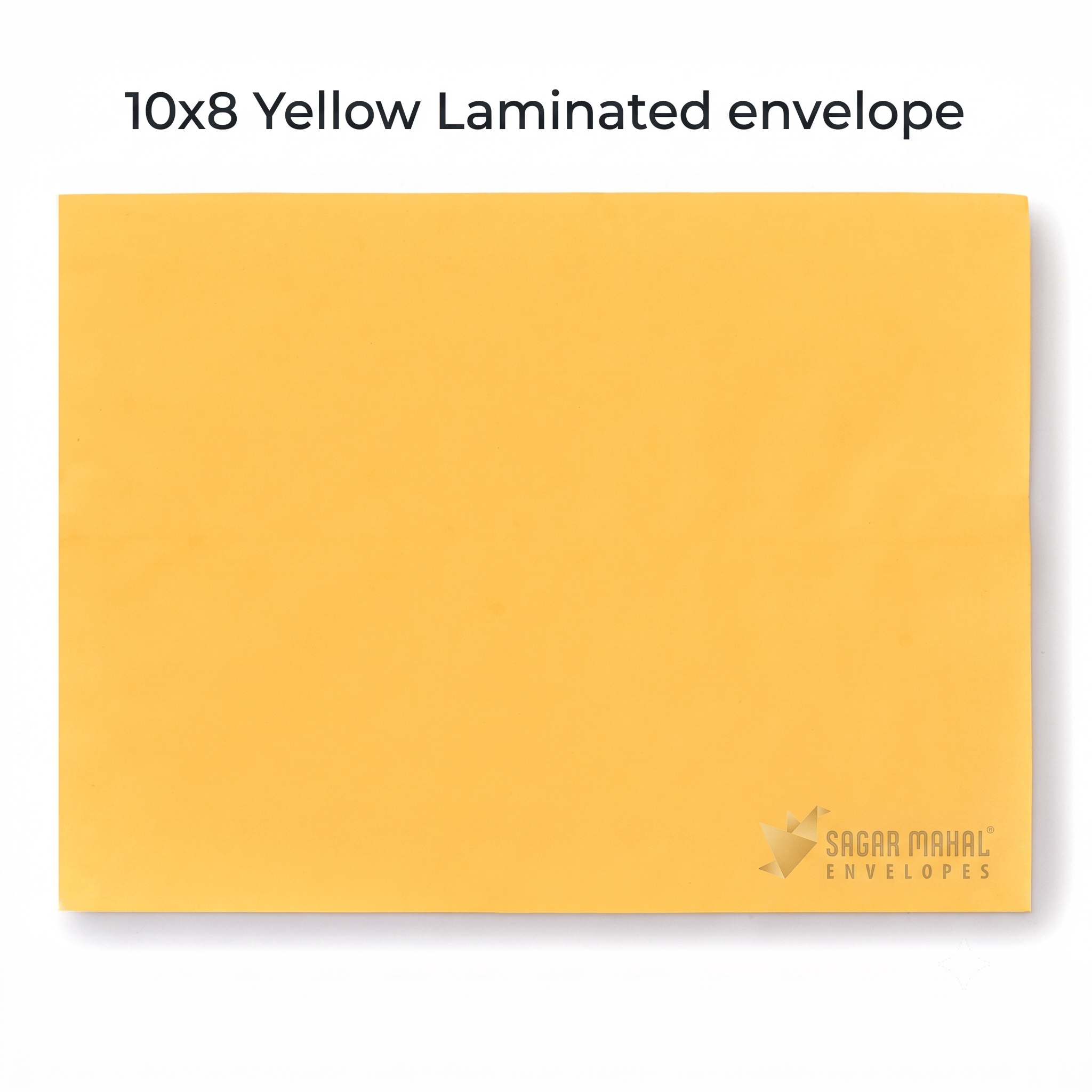 Sagar Mahal Yellow Laminated Envelope - 10x8 Inches