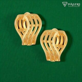 Vivastri Stylish Alloy Gold Plated Bali Earrings for Women & Girls [VIVA2525ERG]