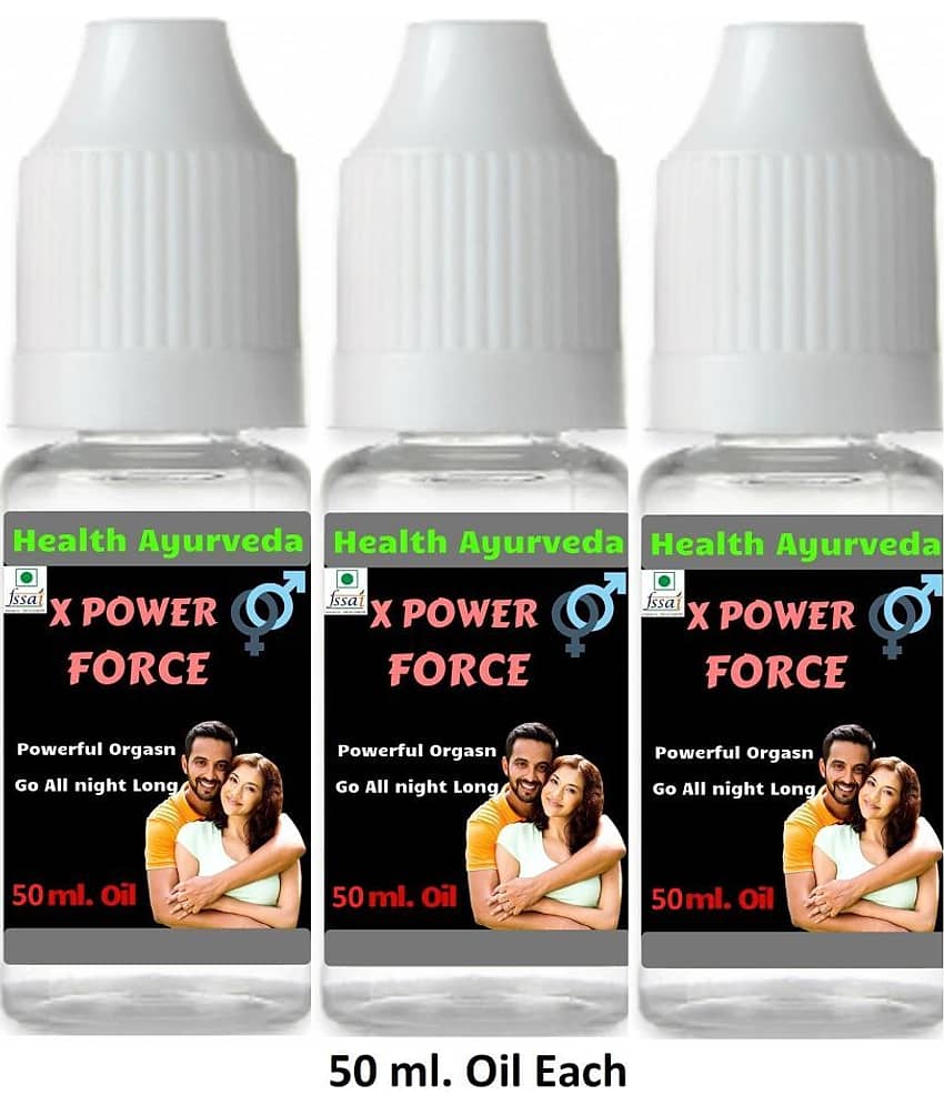 Health Ayurveda X Power Force Stamina Power Oil 150 ml Pack of 3