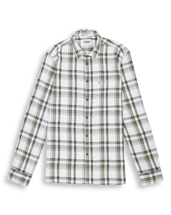 CHECKS SHIRT IN GREEN-M