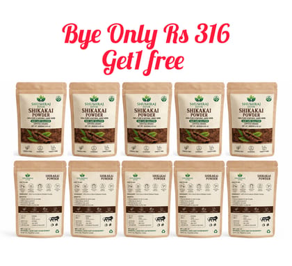 Shushraj Jaivik Shikakai Powder (Hair Care Solution) - 80g | Natural Hair Cleanser