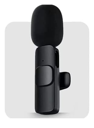 K8 Wireless Microphone - Plug and Play, No App Needed - Bluetooth Collar Mic for iPad, Mac Devices - Ideal for Instagram, YouTube, Live Streaming, and Video Recording
