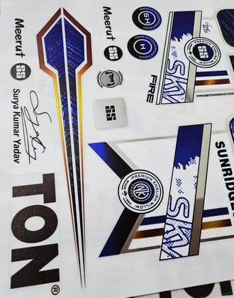 VR3 Cricket Bat Sticker English Willow 4D Digital | Protection Accessories Scuff tape SURYA sky VR3 Cricket Bat Sticker English Willow 4D Digital | Protection Accessories Scuff tape SURYA sky