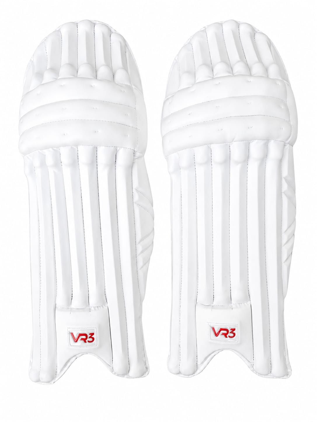 VR3 Player Edition Cricket Batting Pads - White for Right Handed Batsman Adult Size
