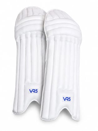 VR3 Club Cricket Batting Pads (White) for Mens Size Right Handed Batsman VR3 Club Cricket Batting Pads (White) for Mens Size Right Handed Batsman
