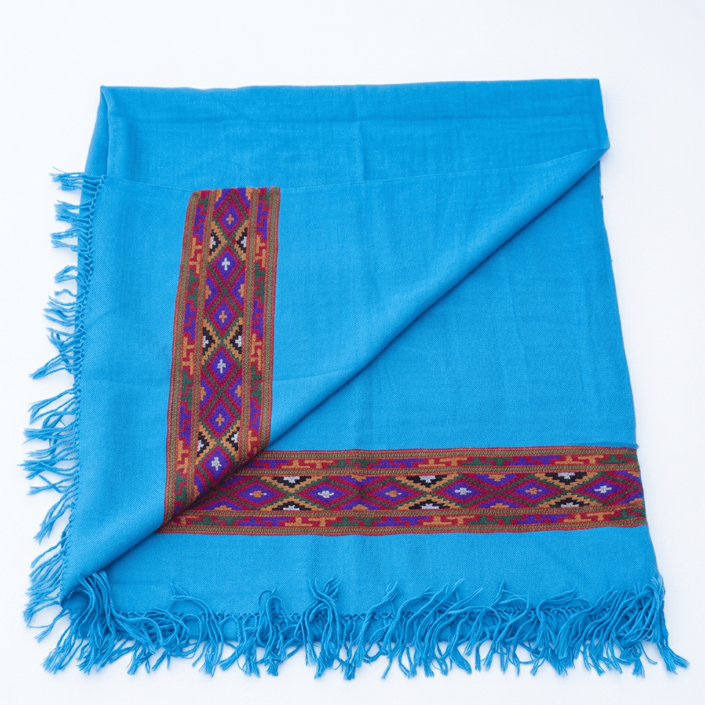 Shawl Sky Blue original handloom products