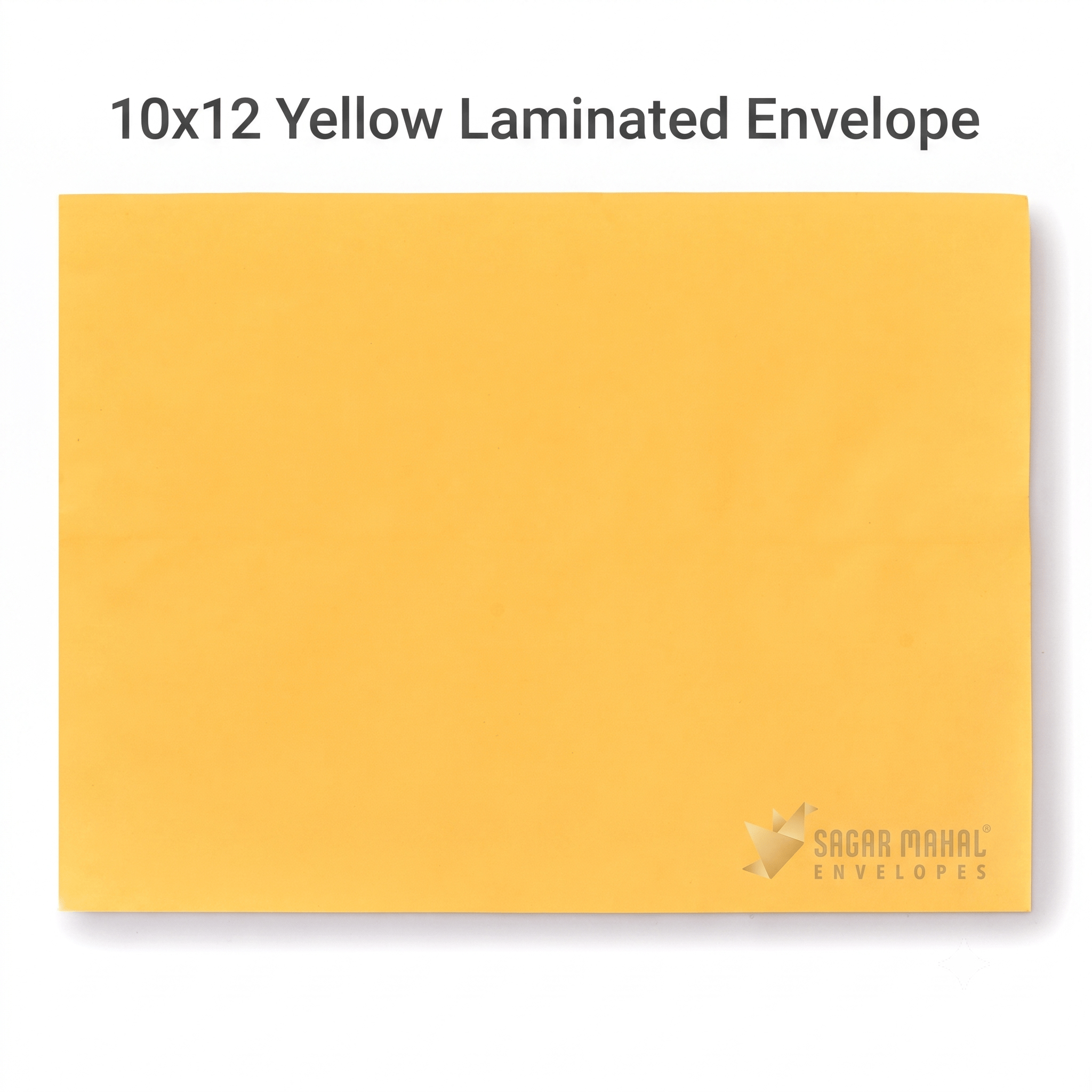 12 x 10 Inch Large Yellow Laminated Envelope | 90 GSM Paper | Document & Office Mailing Envelope | Yellow | pack of 250 pcs