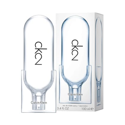 Calvin Klein CK2 Eau De Toilette 100ml – New Modern Fresh Woody Aromatic Unisex Fragrance