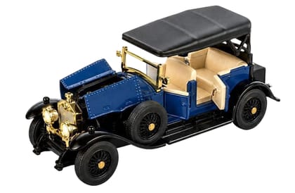 KTRS Enterprise 1:32 Die-Cast Vintage Classic Car Toy | Metal Model Car with Light & Sound | Pull Back Action Openable Doors, Hood & Trunk | Collectible Toy for Kids Adults