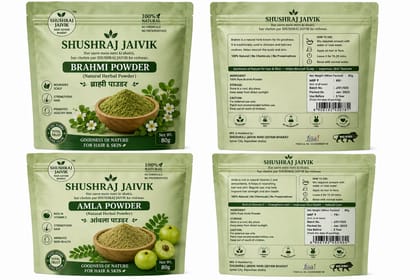 SHUSHRAJ JAIVIK Brahmi & Amla Hair Care Powder