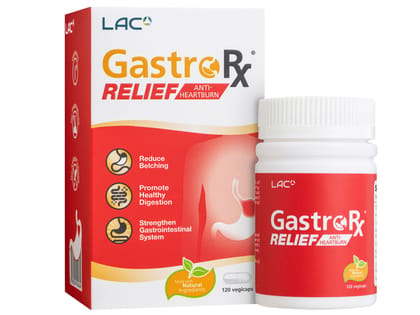 LAC GastroRX Relief (Anti-Heartburn) (120 vegicaps)