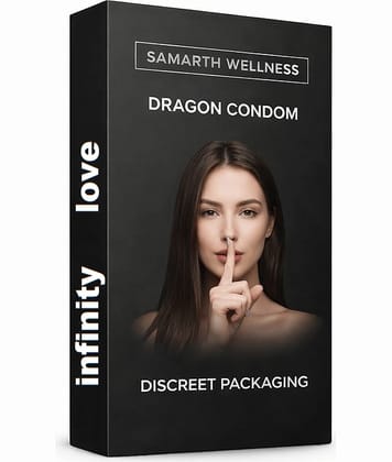 Infinity Love Dragon Condom 6 Inch for Men Premium Silicone Ribbed Long Lasting Protection Comfortable Use