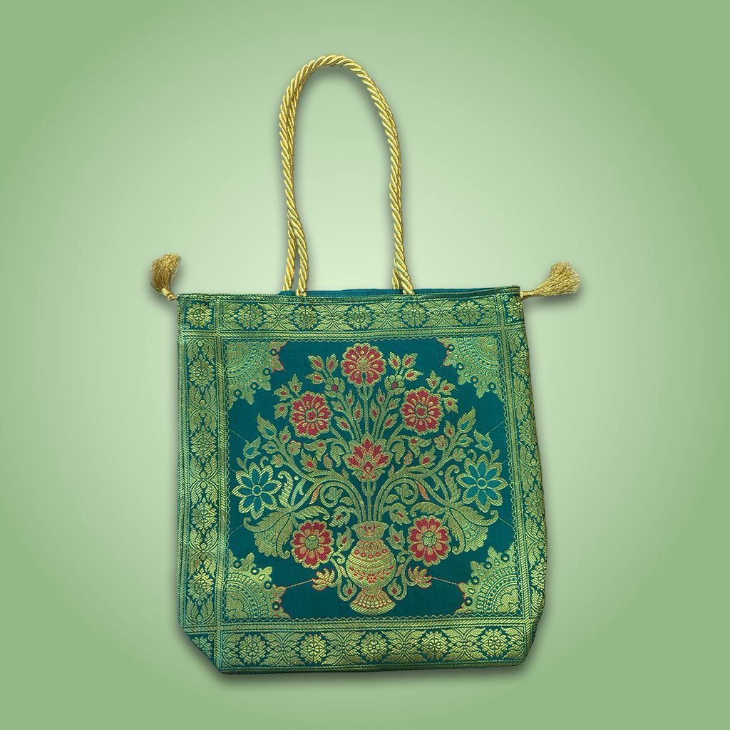 Kalash Design Banarasi Handbag - Handbags | Buy online on ZillyBuy