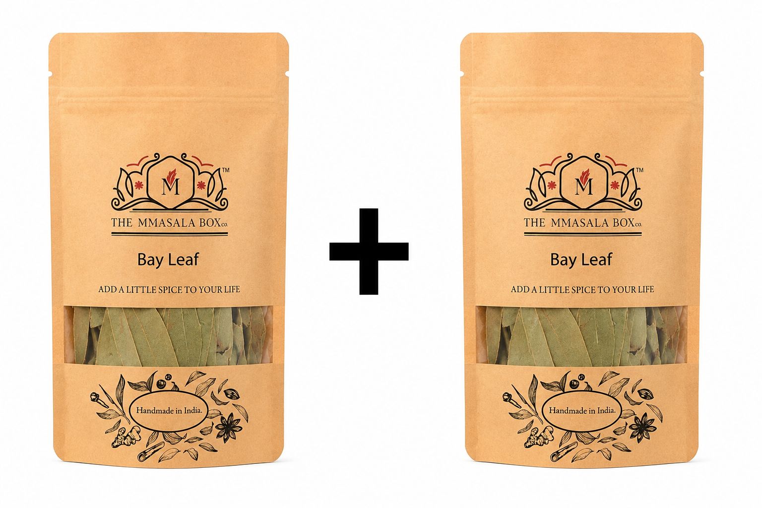 Bay Leaf (Tej Patta) 50GM x 2 Pouches | Premium Indian Spice | The MMasala Box Co.