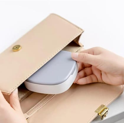Plastic Jewelry Storage Box With Built-in Mirror Multi-section (1 Pc)