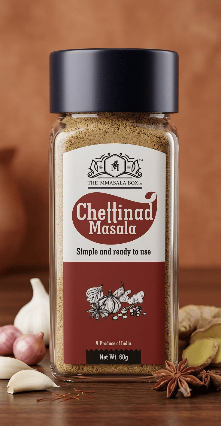 Chettinad Masala 60GM | South Indian Spice Blend | The MMasala Box Co.