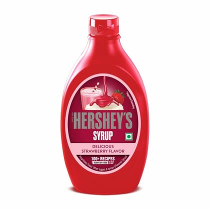 HERSHEY'S Strawberry Flavored Syrup | Delicious Strawberry Flavor | 200 G Bottle, Liquid