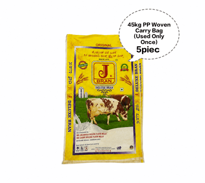 45kg PP Woven Carry Bag (Used Only Once), PP Woven Sack, Polypropylene Woven Bag, Plastic Woven Packaging Bag, Heavy Duty Storage Bag 5piec 