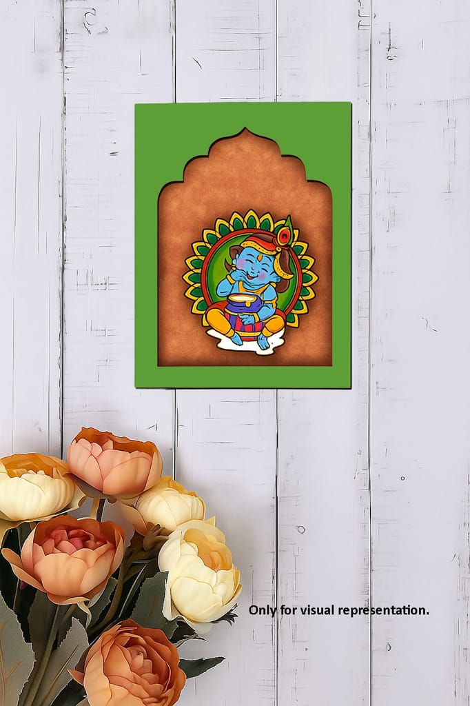 Dbeautify's Bal Krishna with Butter Pot Hanging Wall Art
