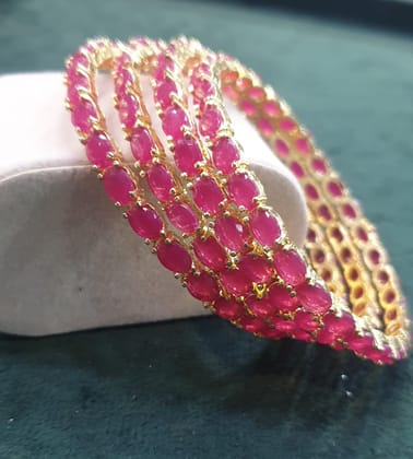 Stone bangles handmade 4 bangles in each set