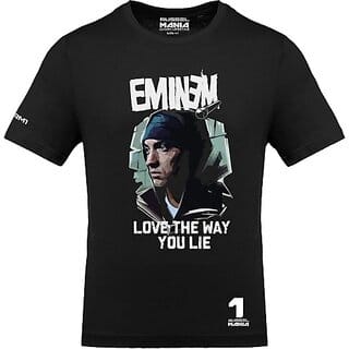 FastB Men Typography Round Neck Black T-Shirt