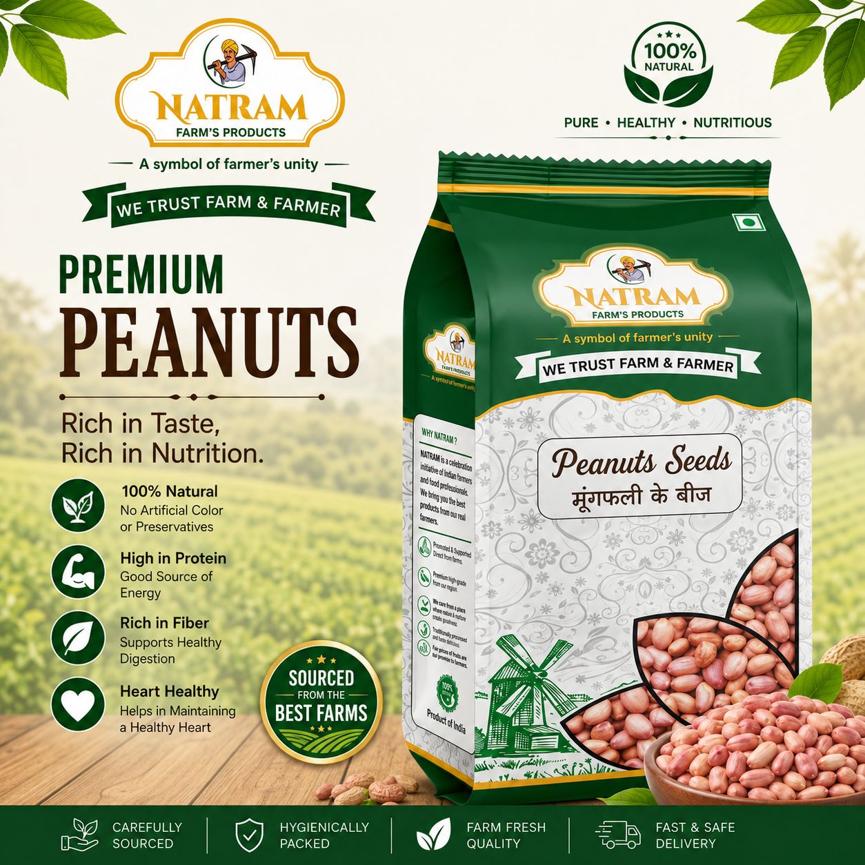 NATRAM Peanut 500gm