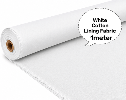 White Cotton Lining Fabric, White Cotton Inner Fabric, White Cotton Astar Fabric, White Cotton Lining Cloth, White Cotton Garment Lining 