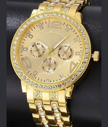 DECLASSE Gold Metal Analog Womens Watch