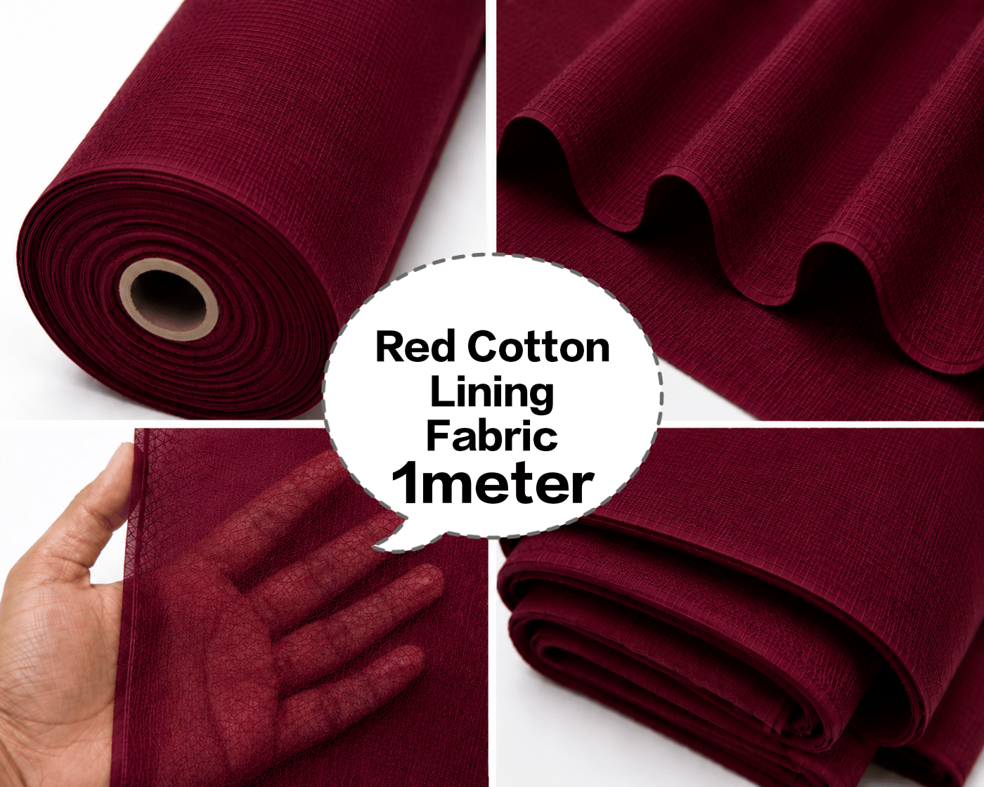 Red Cotton Lining Fabric, Red Cotton Inner Fabric, Red Cotton Astar Fabric, Red Cotton Lining Cloth, Red Cotton Garment Lining 