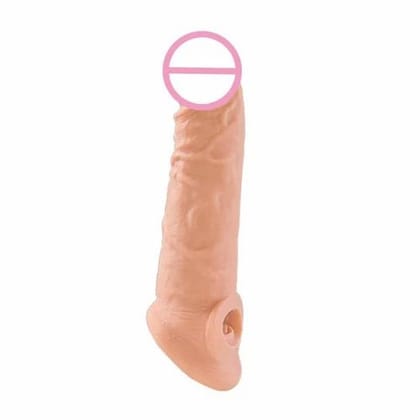 INFINITY LOVE   8, Inch, Click to see full view Premium Dragons Condom, Silicone, Natural Color, Extra Pleasure,  for Men Contactable Size