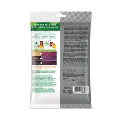 Nisha Creme Hair Color Wine Burgundy 40g Pack of 6, Permanent Hair Color for Women Men, 100% Grey Coverage
