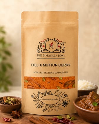 Dilli 6 Mutton Curry Mix 100GM | Handmade Indian Spice Blend | The MMasala Box Co.