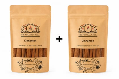 Cinnamon Sticks (Dalchini) 50GM x 2 Pouches | Premium Indian Spice | The MMasala Box Co.