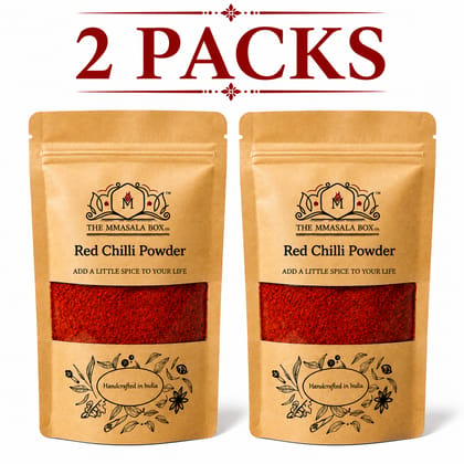 Guntur Red Chili Powder (Mirchi Powder) 100GM x 2 | Pure Indian Spice | The MMasala Box Co.