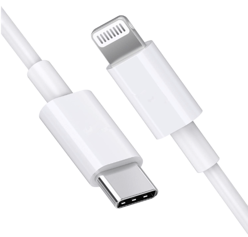 USB Type C to Lightning Data Charging Cable 30w (Compatible with iPhone 14 ,1meter , White, One Cable, Lightning To USB Type C)