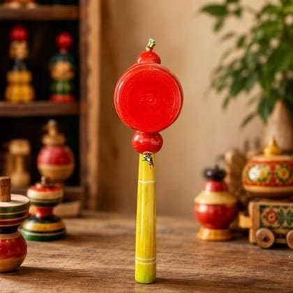 Channapatna Damru Rattle Toy