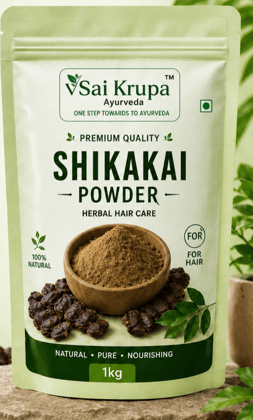 Sai Krupa Ayurveda Shikakai Powder 1kg - Natural Herbal Hair Care