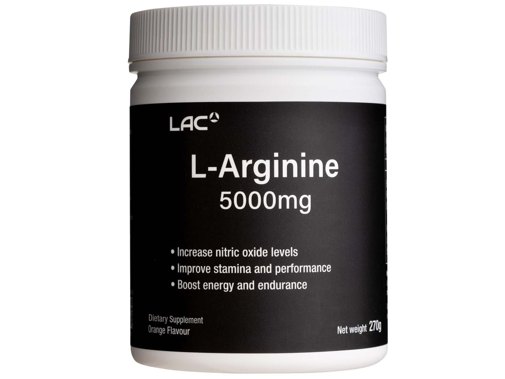 LAC L-Arginine 5000mg Orange Flavour