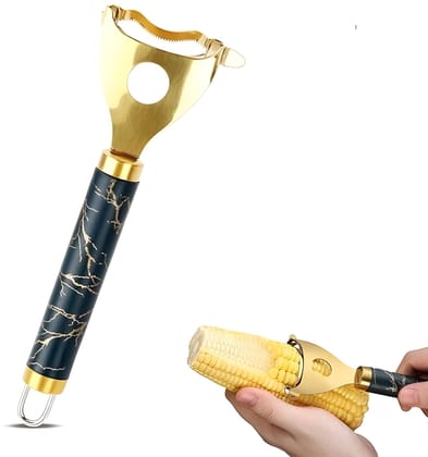 Premium Stainless Steel Corn Stripper Tool | Manual Corn Kernel Remover | Sweet Corn Cutter Peeler | Ergonomic Kitchen Corn Cob Kernel Separator (Original)