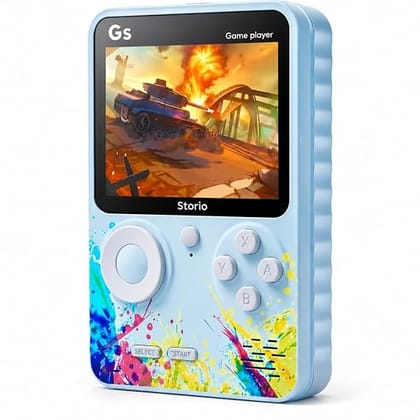 Storio G5 Handheld Game Console for Kids | Retro Gaming Device with 3.0 Inch HD Screen | 500 Built-in Classic Games | Multicolour