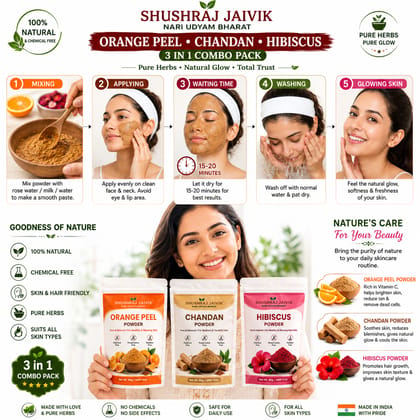 3-in-1 Herbal Glow Combo Orange Peel 