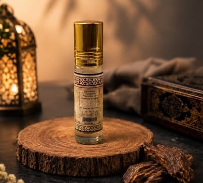 Kannauj Attar Perfume White Oud Roll on  Alcohol free- 6Ml
