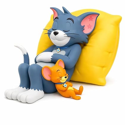 DETACHI Car Dashboard Toy Showpiece Cute Sleeping T and J Figurine Car Decoration Accessories, Interior Dashboard Decor