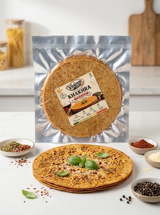Vinimay Brand - Vacuum Pack Pizza Khakhara - 200 gram (Non Jain)