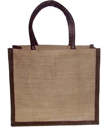 Foonty Brown Jute Tote Bag